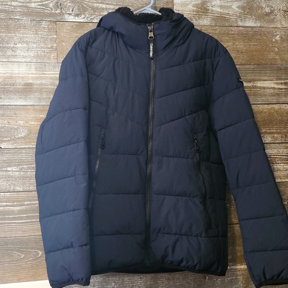 Calvin Klein Navy Blue winter coat brand New with tags size medium